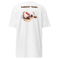 WHITE PROFESSIONAL GAMBLER TEE